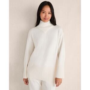 Haven Well Within Organic Cotton Crossover Turtleneck Sweater